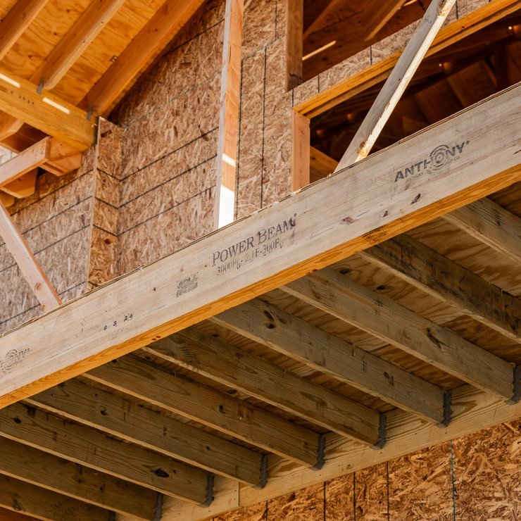 a wooden beam that says powerbeam on it