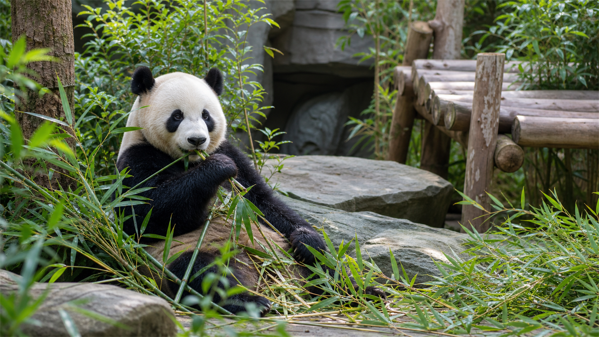 Chongqing Zoo pandas