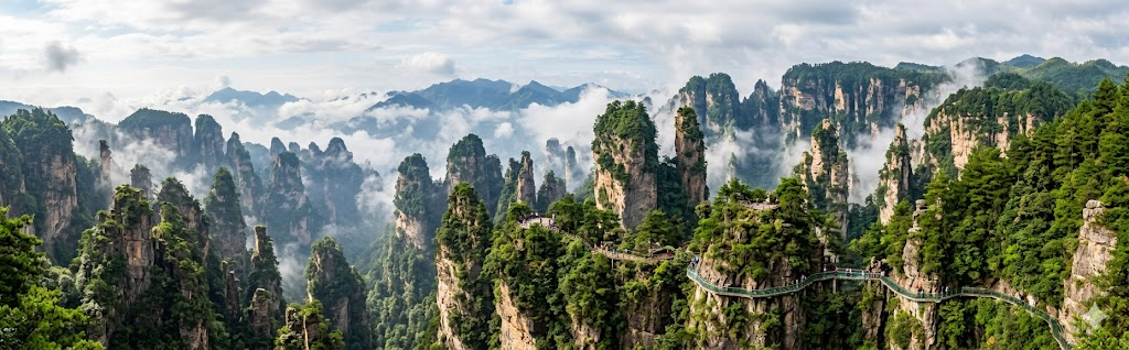 Zhangjiajie location view