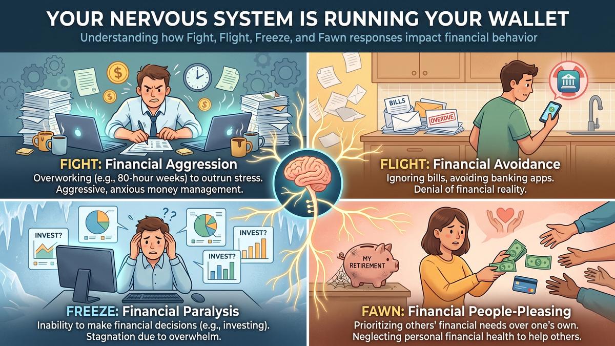 Your Nervous System is Running Your Wallet: Fight, Flight, Freeze, and Fawn in Finance