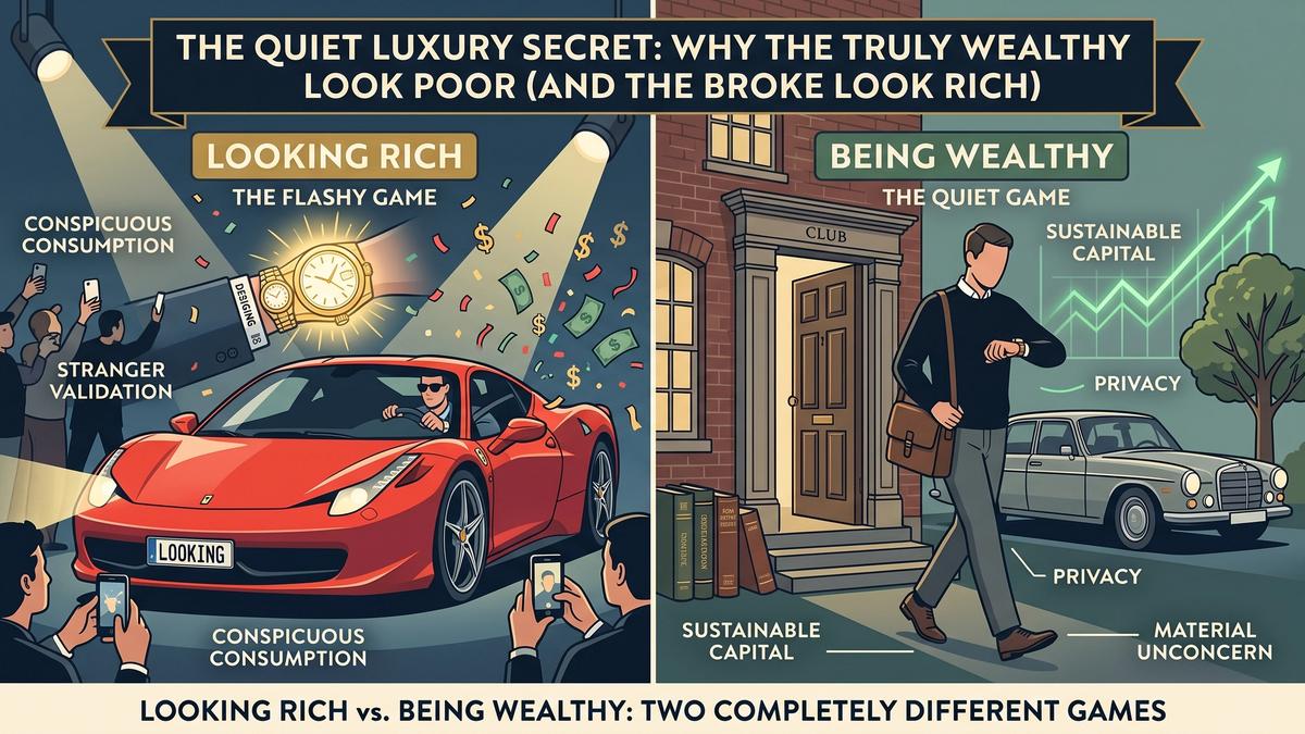 The Quiet Luxury Secret: Why the Truly Wealthy Look Poor (And the Broke Look Rich)