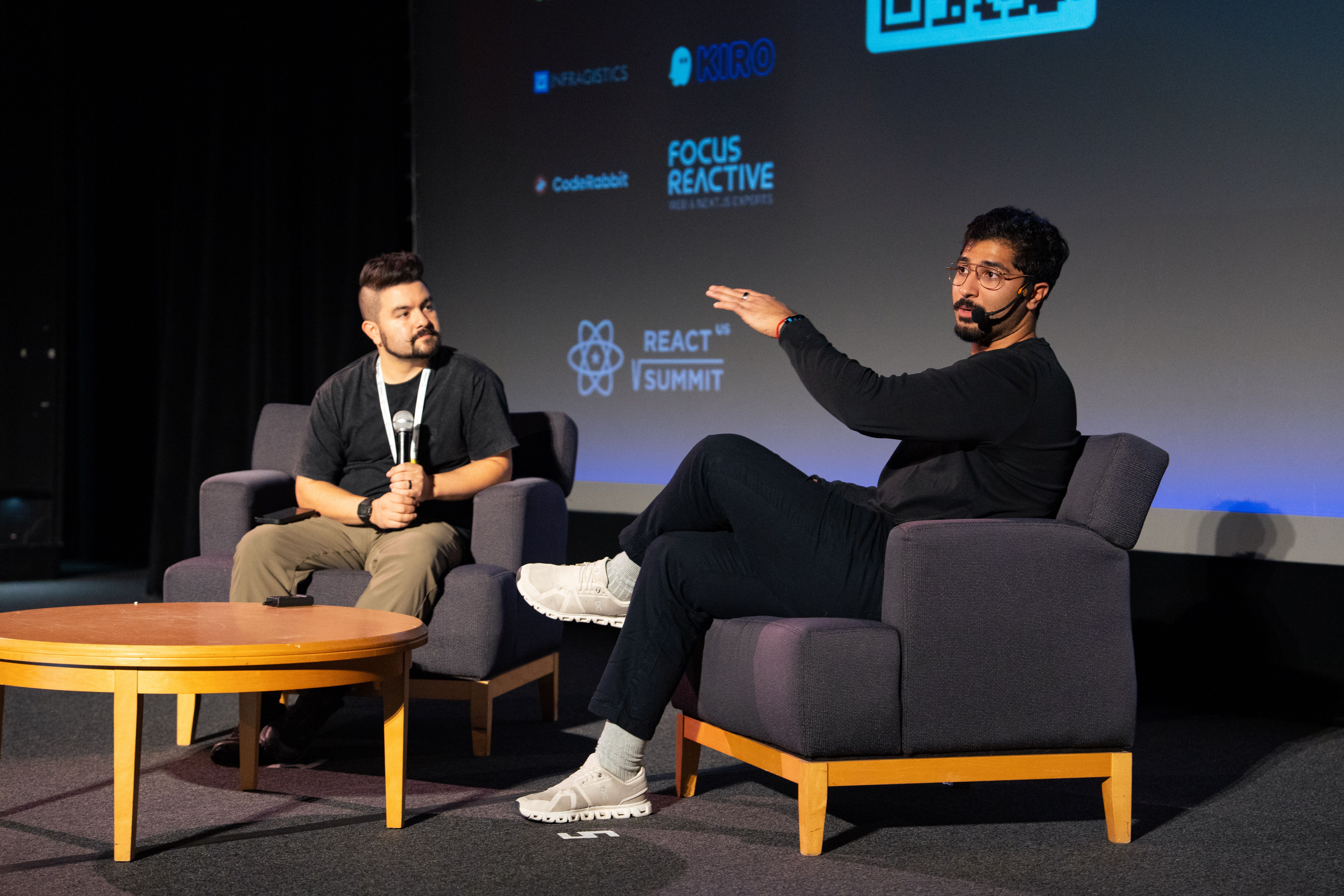 Speaking at conference