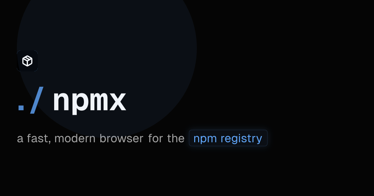 Community, Open Source, and npmx