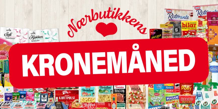 Kronemåned i hele mars hos Nærbutikken