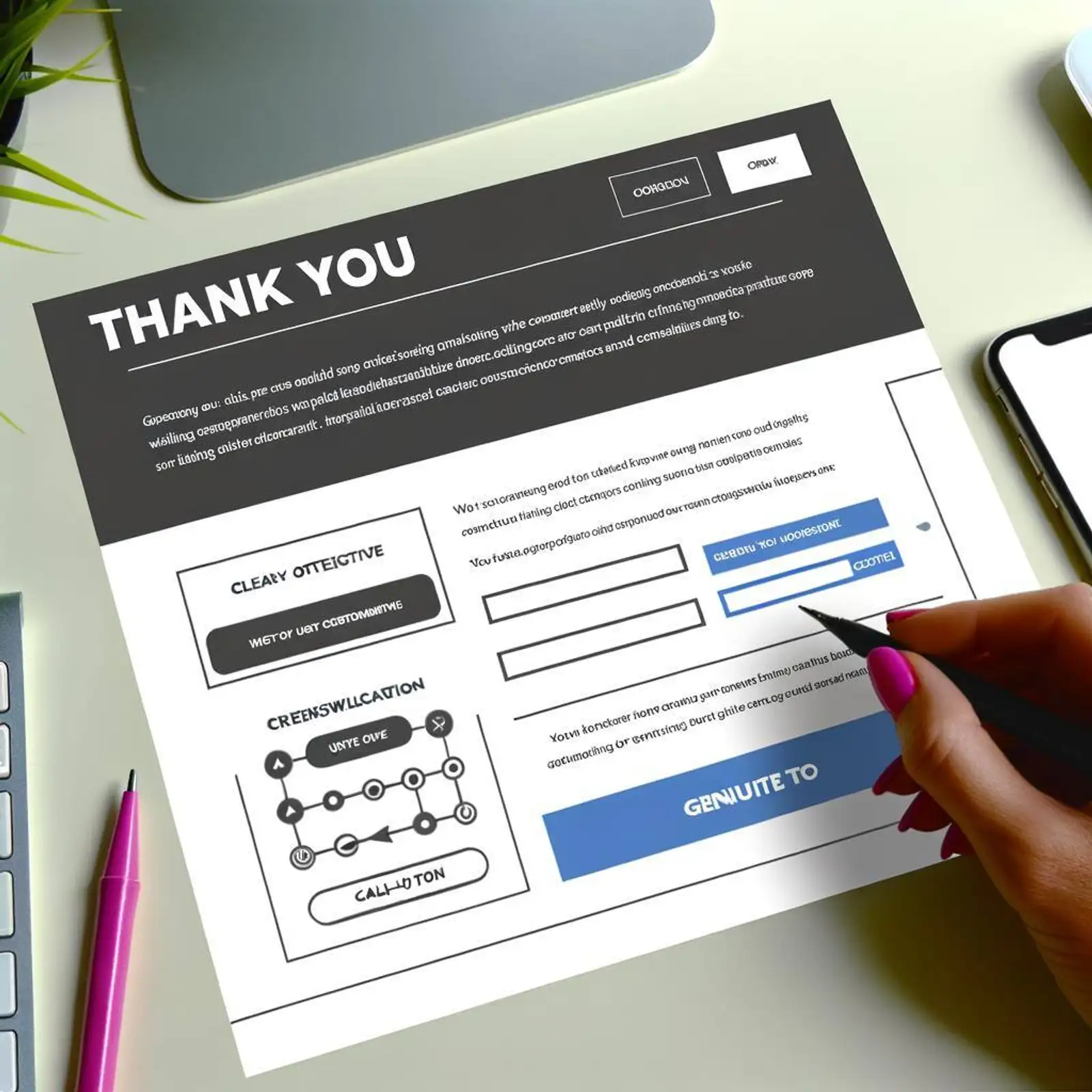 An article discussing how to optimize a thank you page for ecommerce%2c including clear objectives%2c eyecatching design%2c clear copy%2c unique call to actio.jpeg