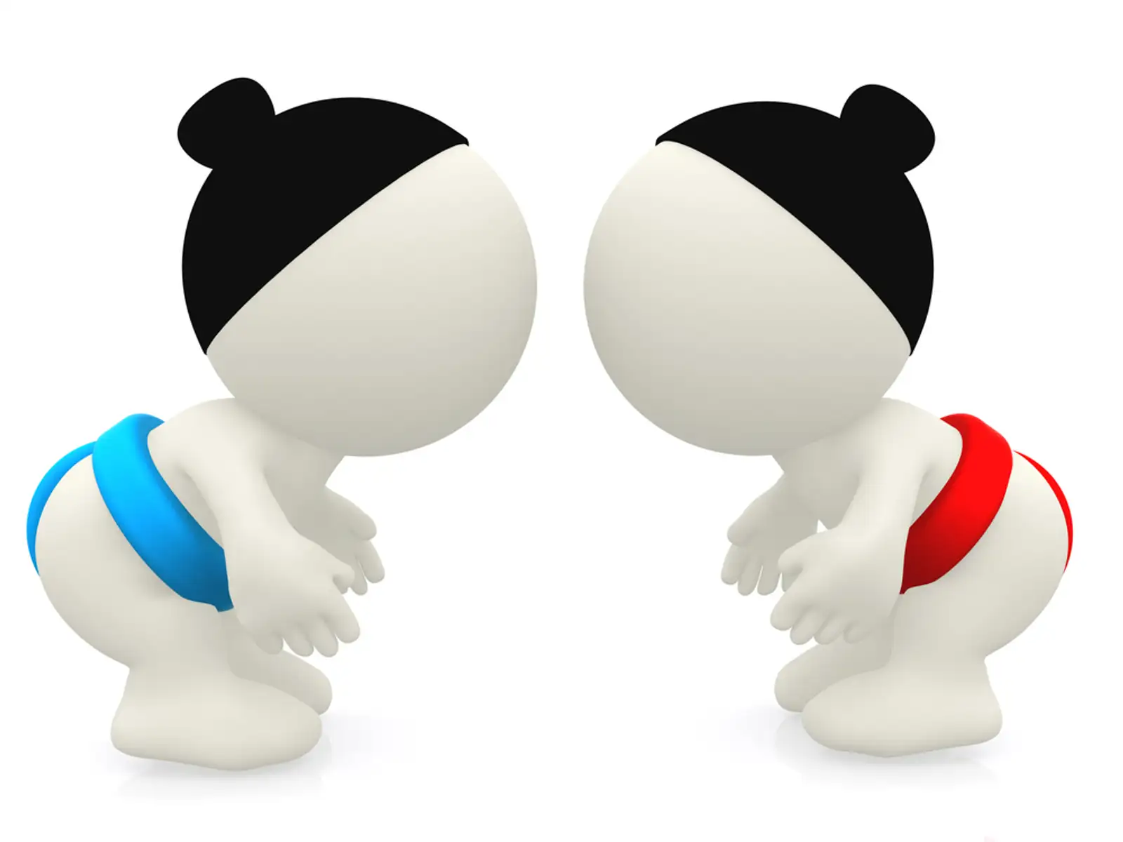 3D heavyweight sumo fighters - isolated over a white background.jpeg