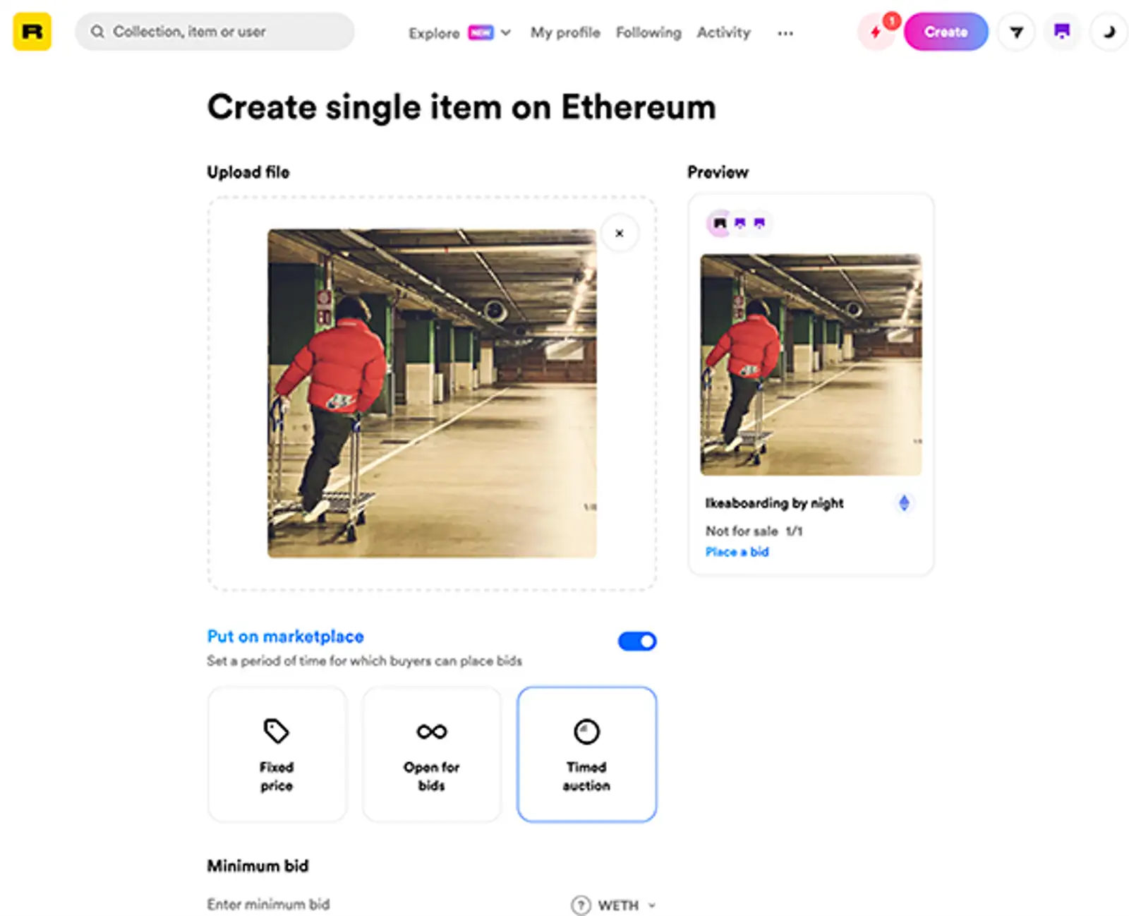 rarible pagna carica.png