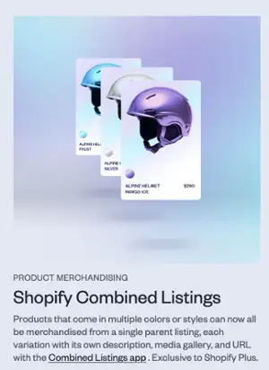 Shopify combined listings