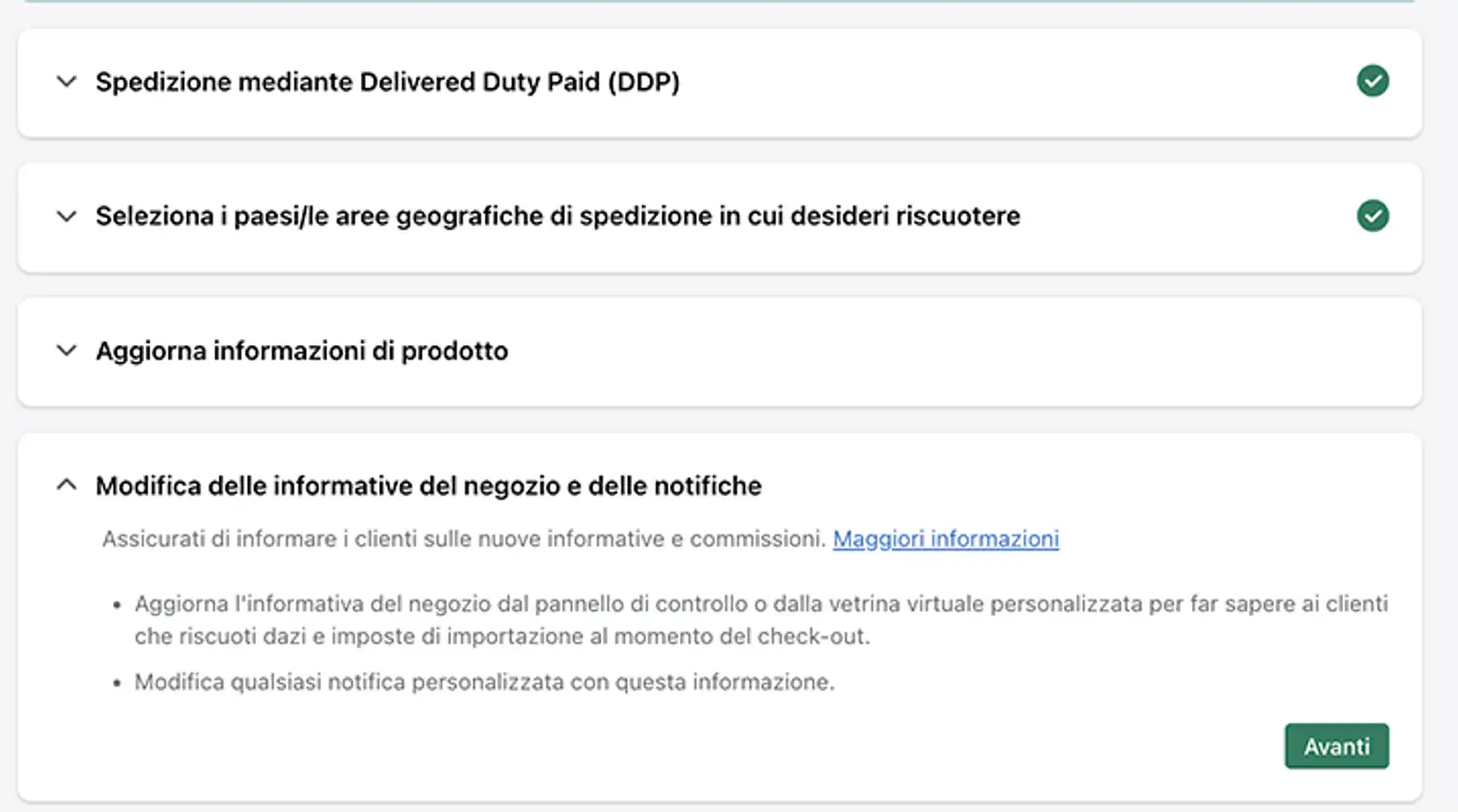 shopify markets - 6-impostazioni- Imposte e Dazi - attiva-Riscossione 04.png
