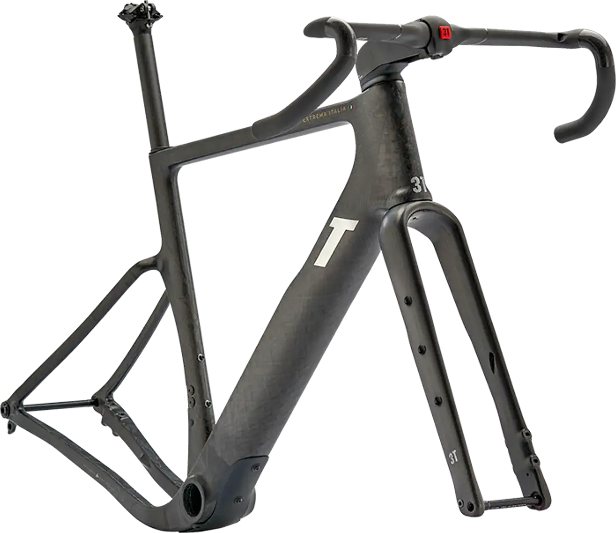 Telai biciclette 3T nel case di ICT con sfondo trasparente