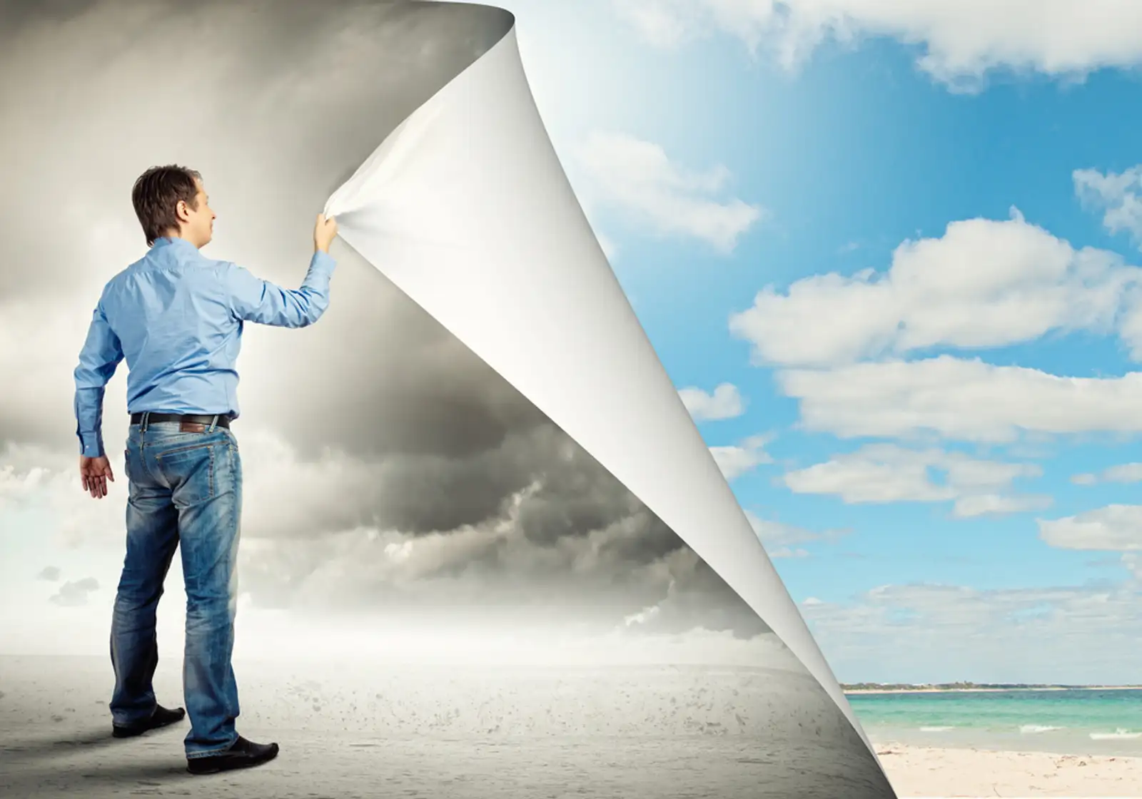 Image of adult handsome man changing reality.jpeg