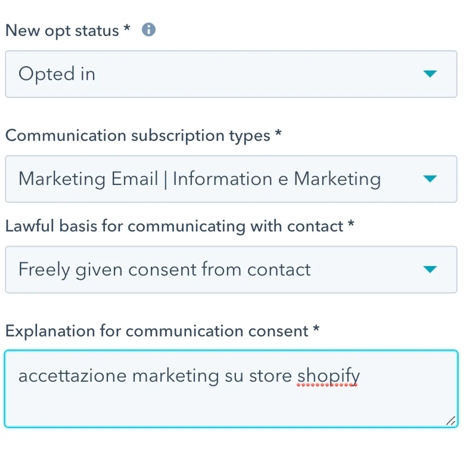 Newsletter-Hubspot-Shopify-impostazioni-registrazione.png