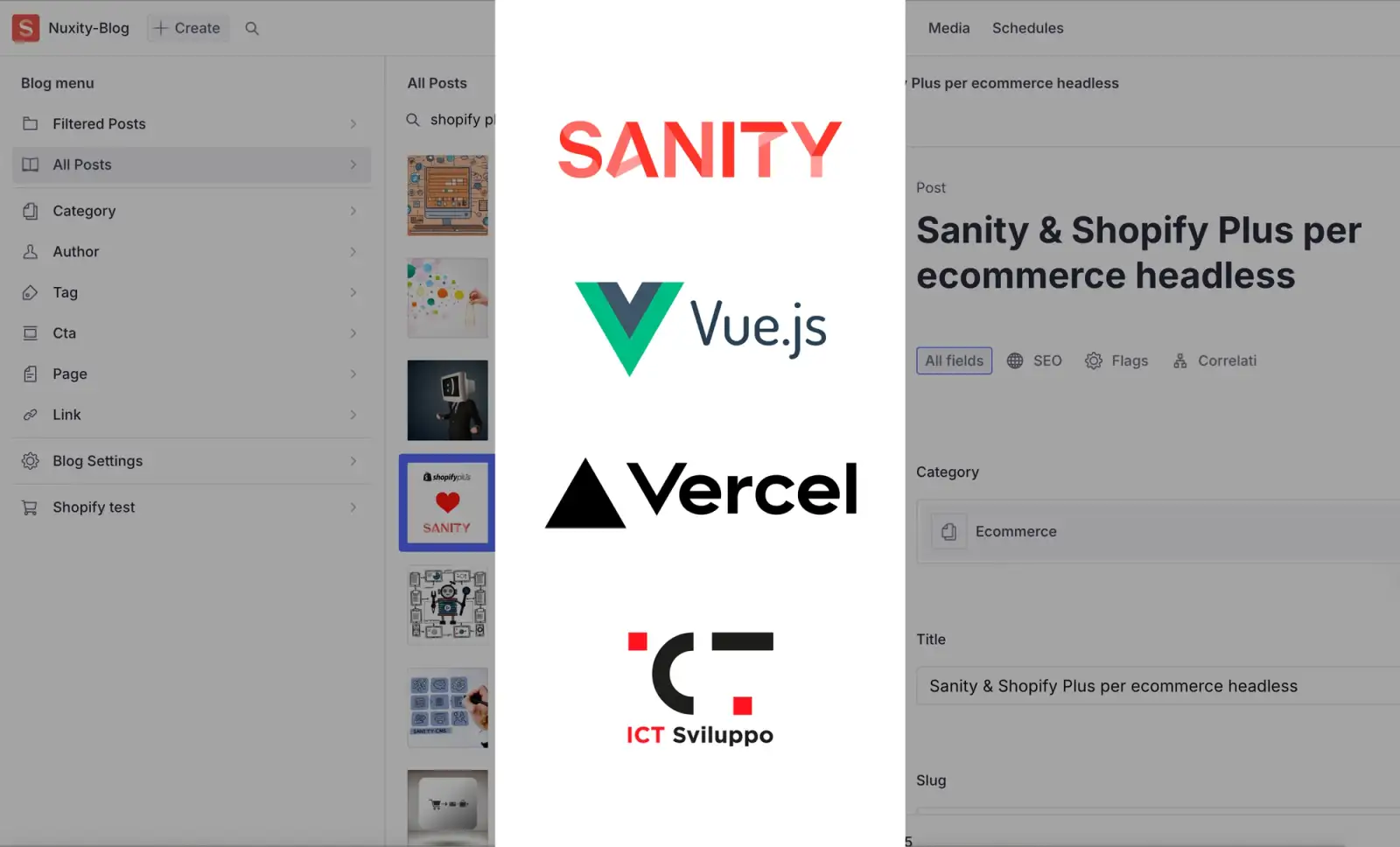 Blog ICT Sviluppo, una combo perfetta: Sanity, Vercel & Vue.js