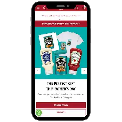 heinz esempio shopift plus mobile.webp