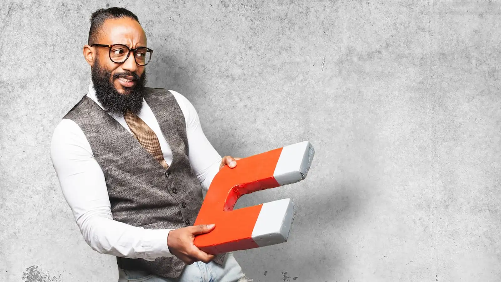 uomo sorride con una calamita in mano.jpg