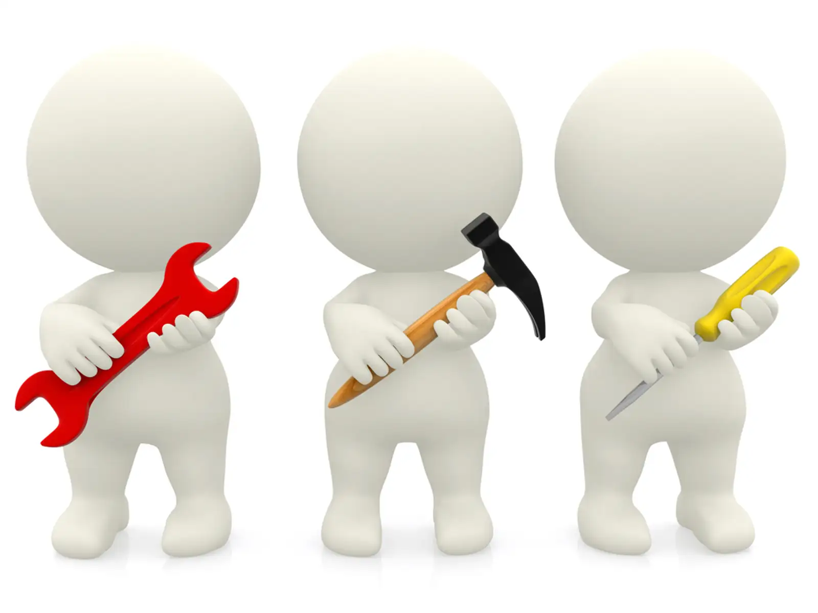 3D people holding tools isolated over a white background.jpeg