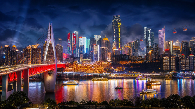 Chongqing's night view