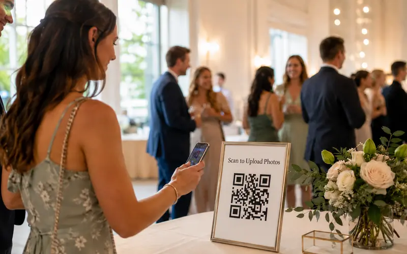 How to Collect Wedding Guest Photos with a QR Code