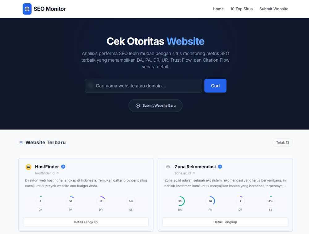 image of SEO Metrics Monitor image of SEO Metrics Monitor