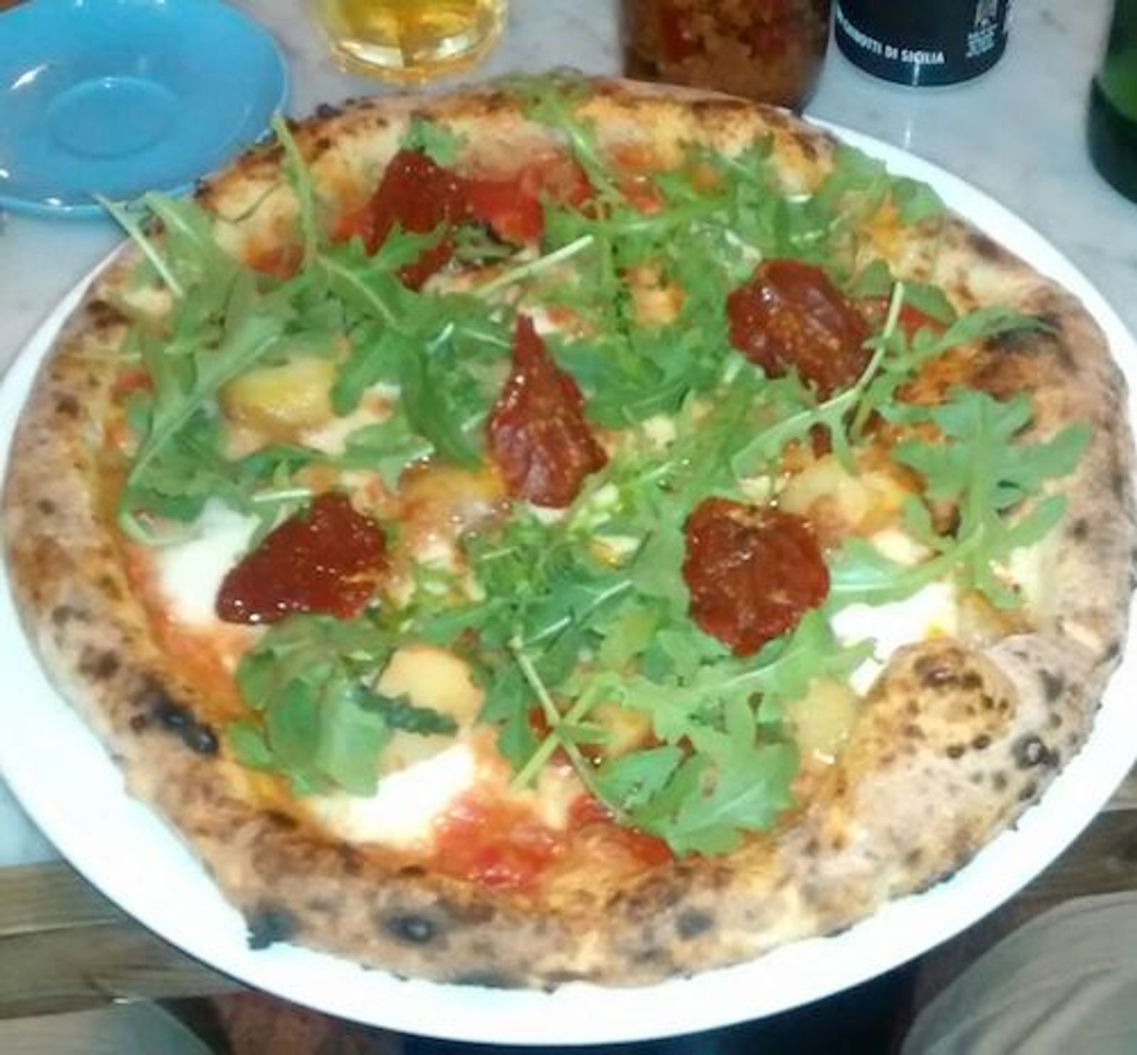 Speciale - patate arrosto, pomodori secchi e rucola at Sacro Cuore