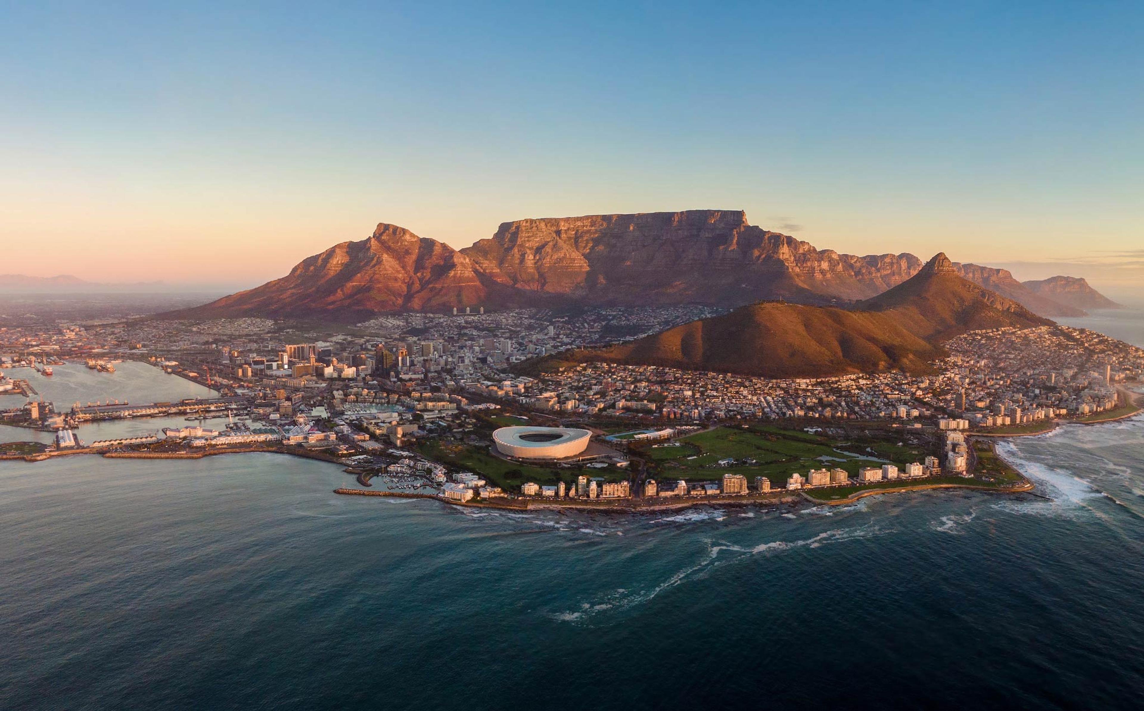 Aerial Panoramic View of Cape Town