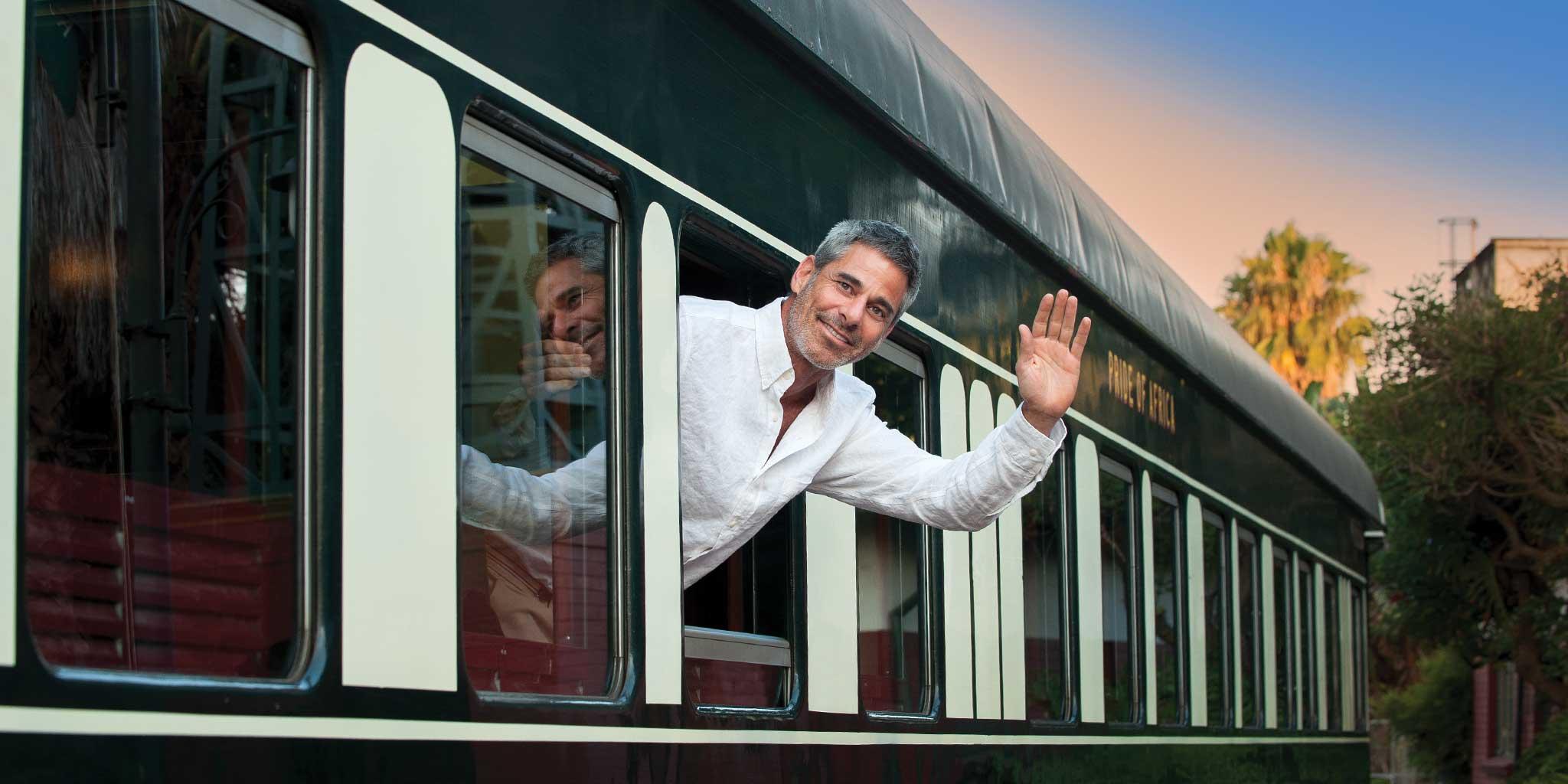 Wave hello to an adventure on rails in Africa, image credit: Rovos Rail
