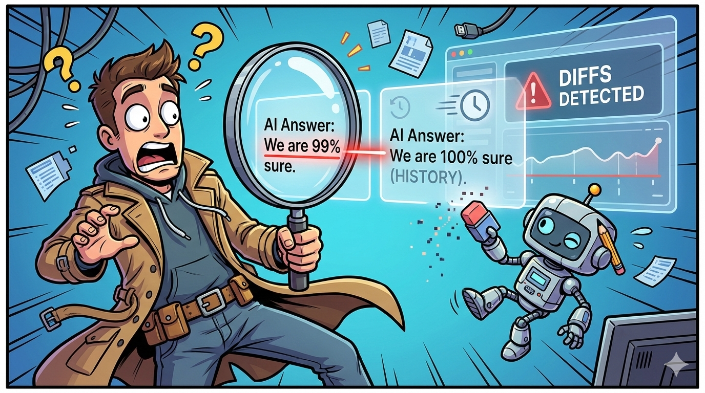 Best AI Visibility Tools with Answer Change Detection (Diffs + history)