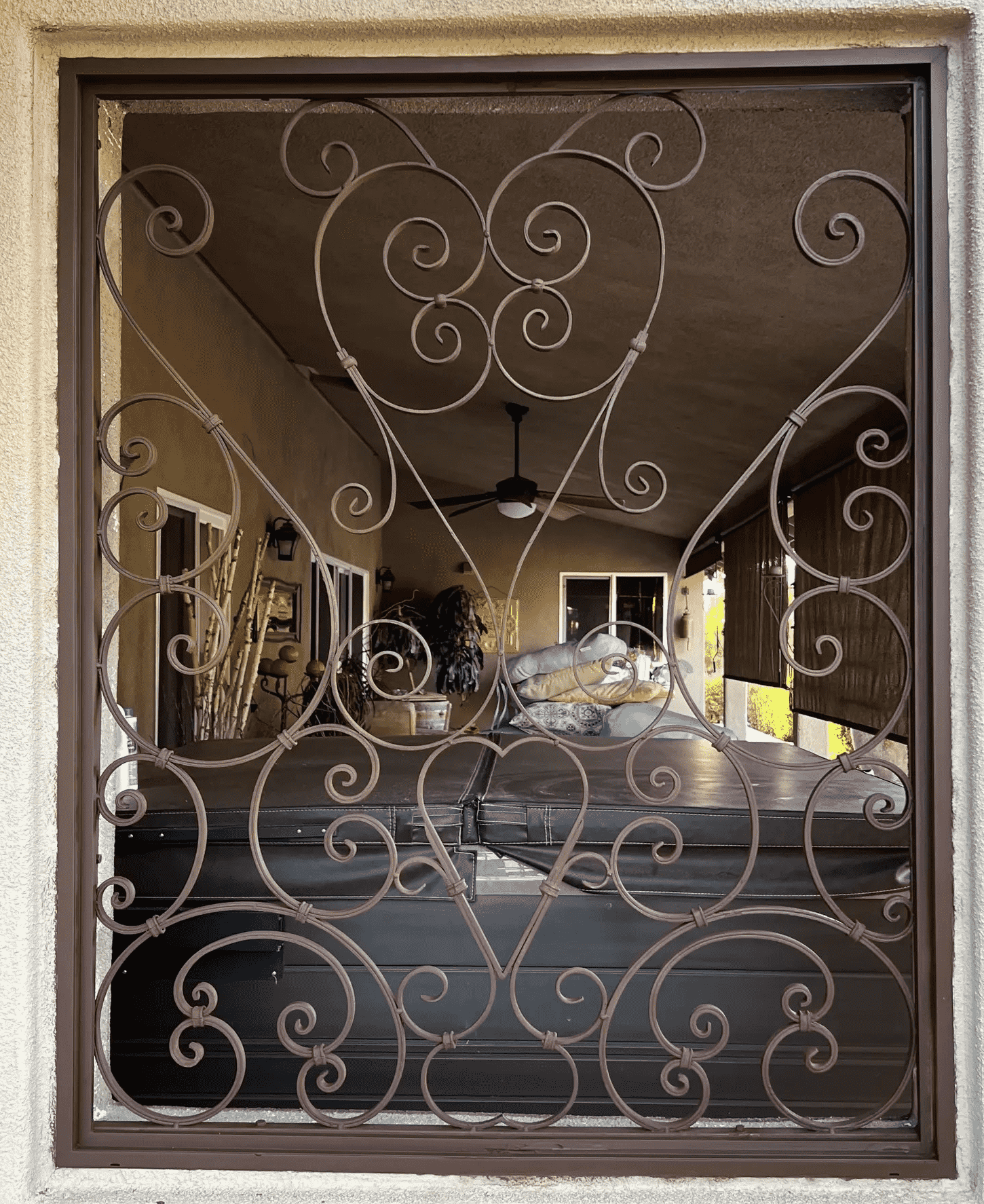 Photo of custom metal Decor for open window