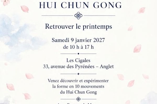 PORTES OUVERTES 9 JANVIER 2027 AUX CIGALES HUI CHUN GONG