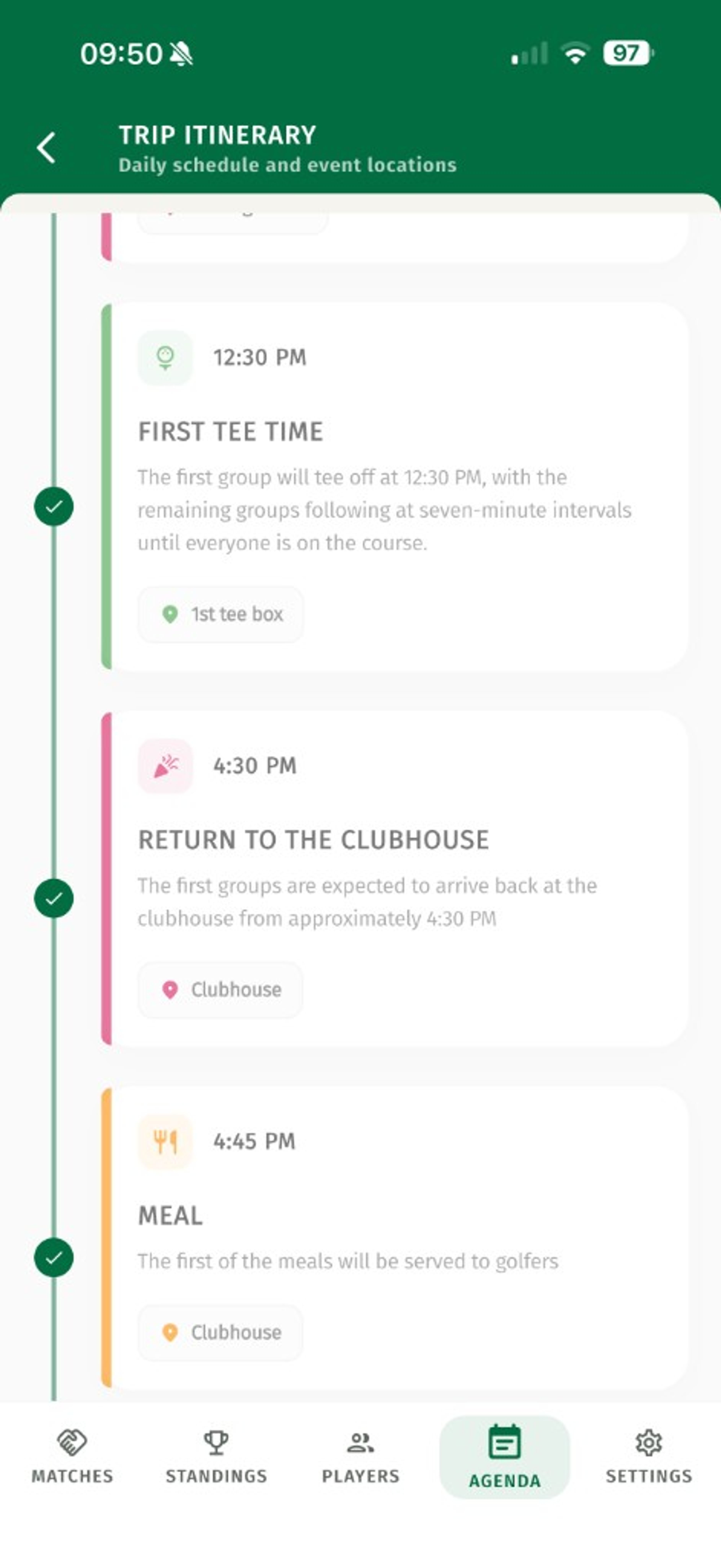 Itineraries