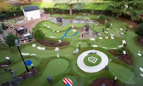 Ryder Legends Mini Golf course (Aerial Shot)