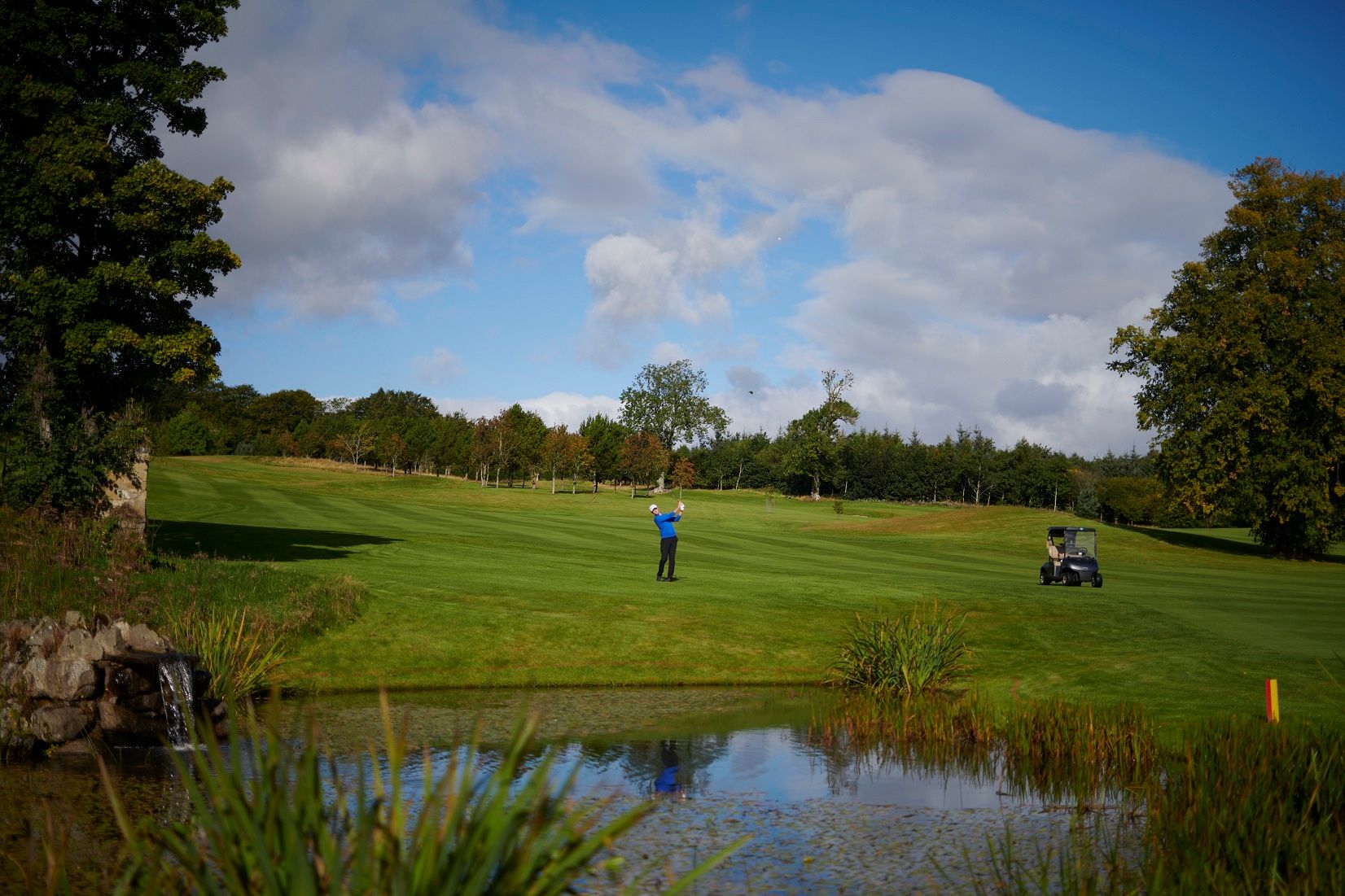 Chris Robb, practice range & bucket of balls
