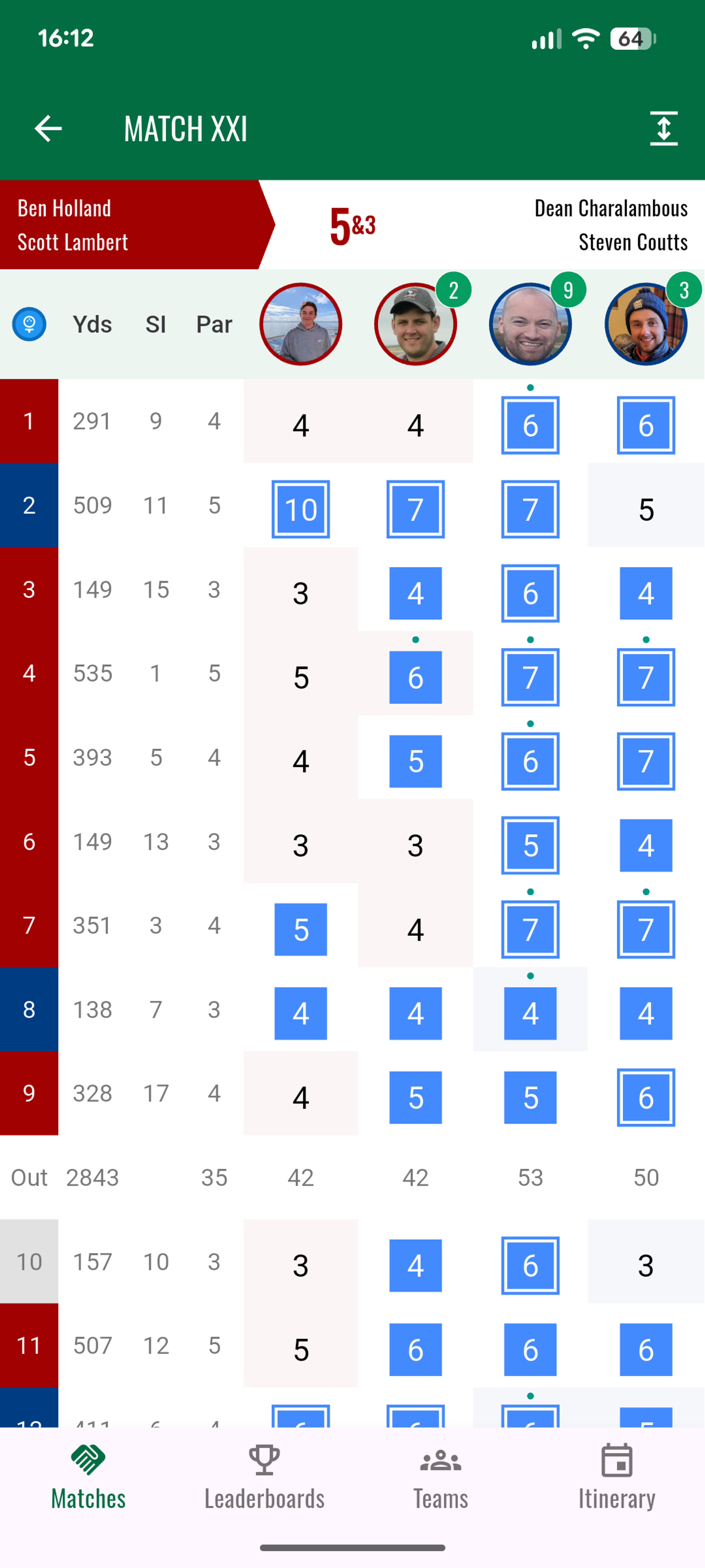 Live scoring & leaderboard