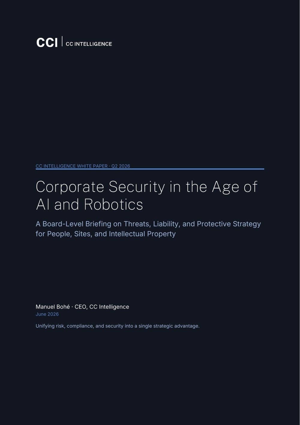 Corporate Security in the Age of AI and Robotics