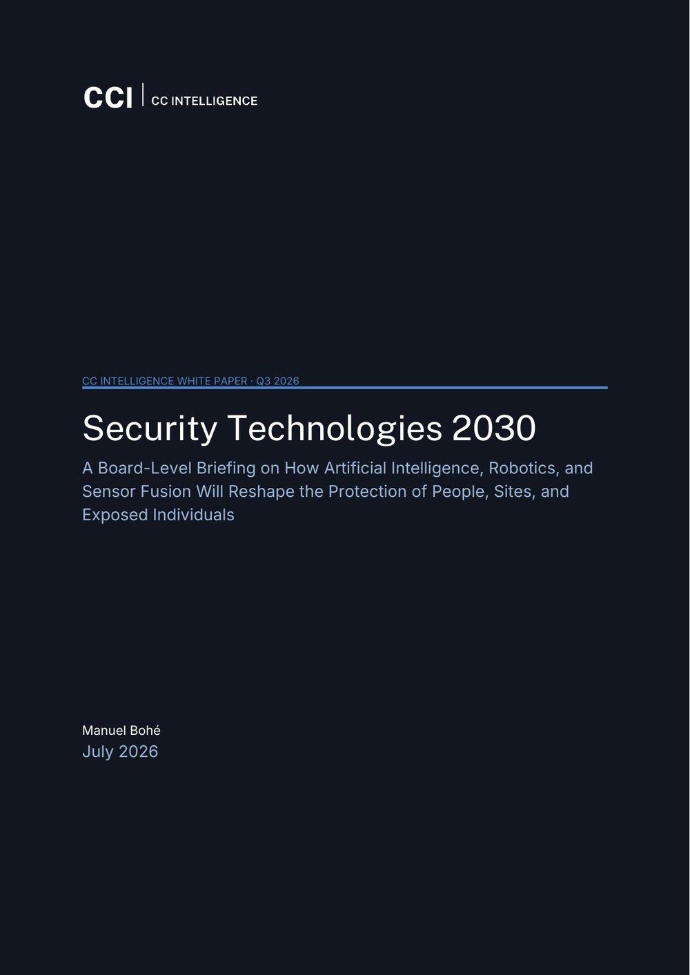 Sicherheitstechnologien 2030
