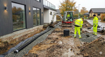 Omfangsdræn i nybyggeri