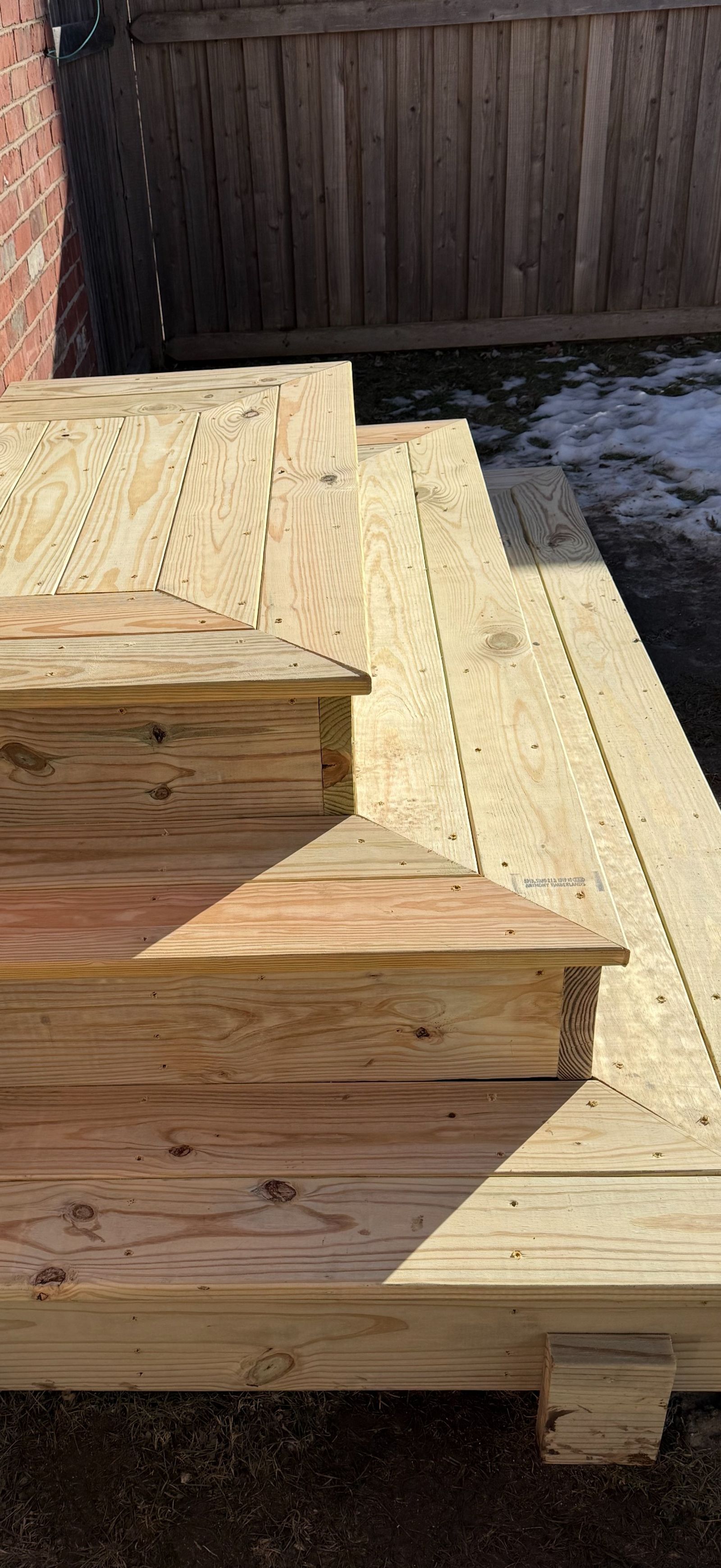 Speedway residential door installation mid-construction