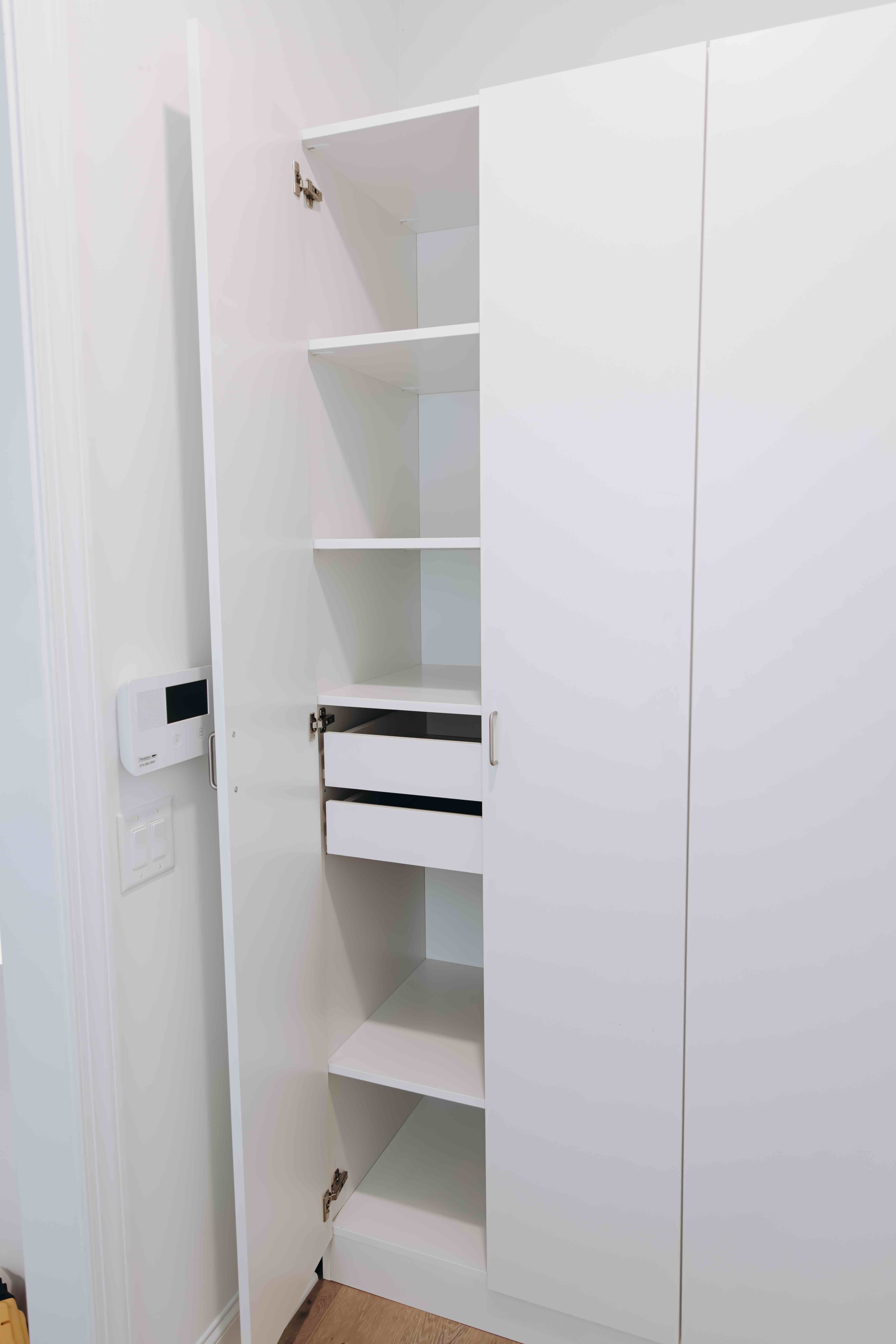 Mudroom Cabinets after