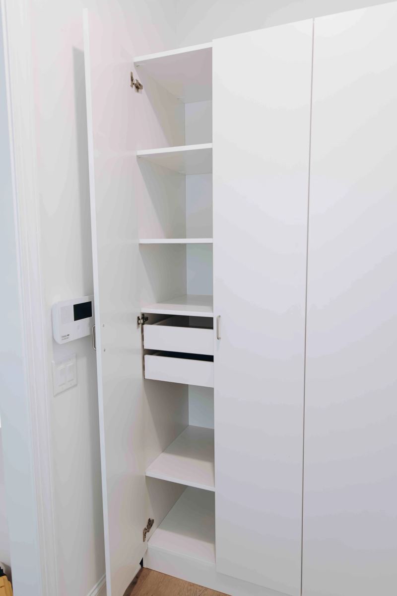 Mudroom Cabinets after