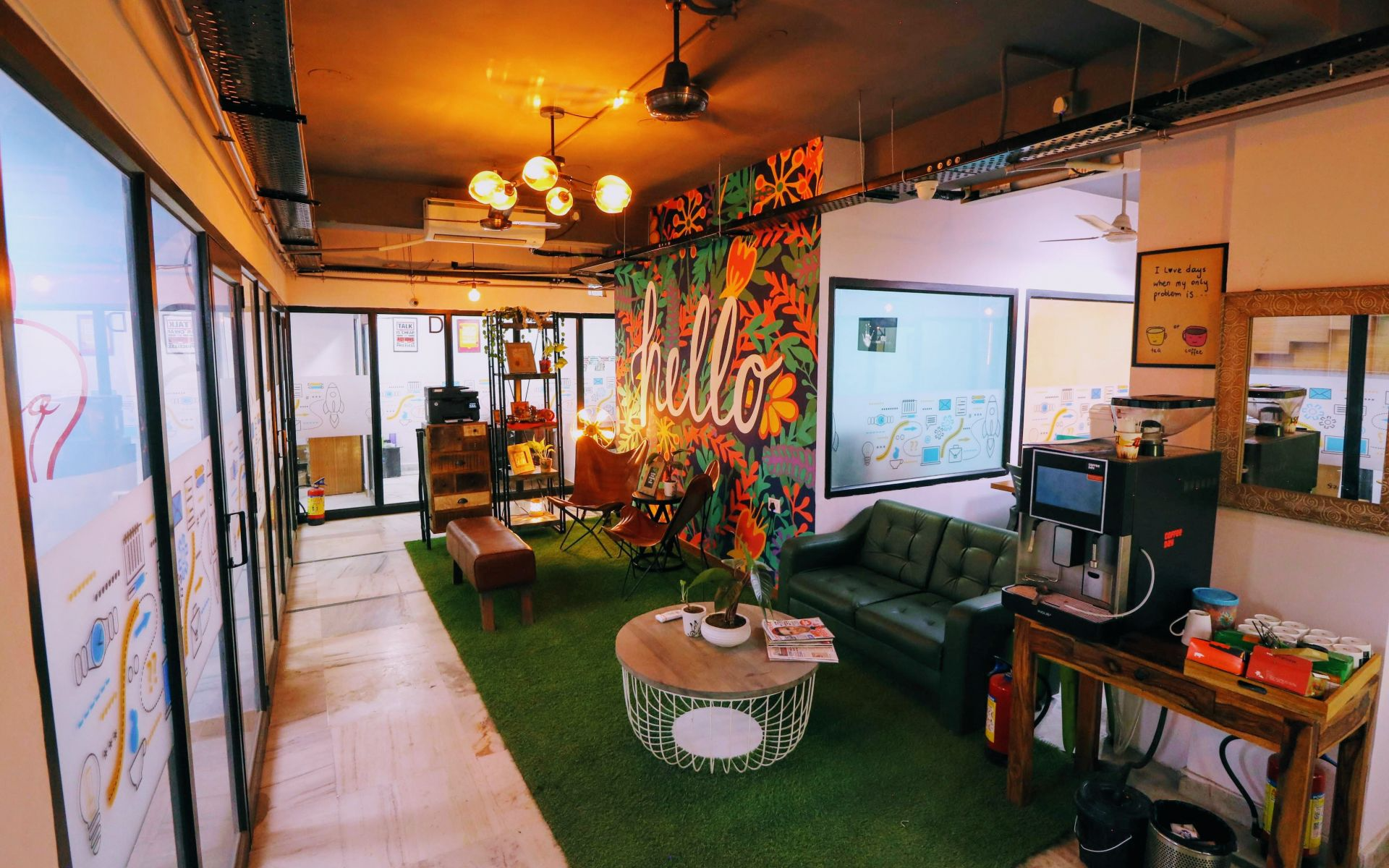 Reception Area in Dwarka