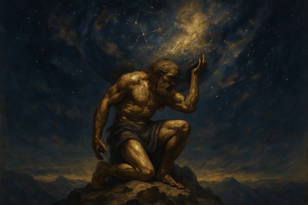 Atlas holding up the heavens