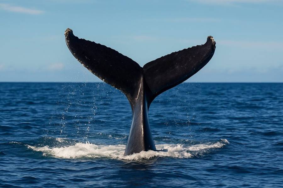 humpback-whale-tail-splashing-ocean