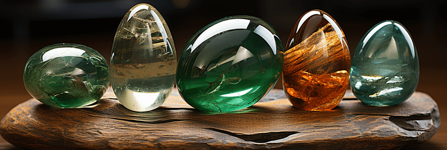 Emerald with Other Green Gemstones Jade Tsavo