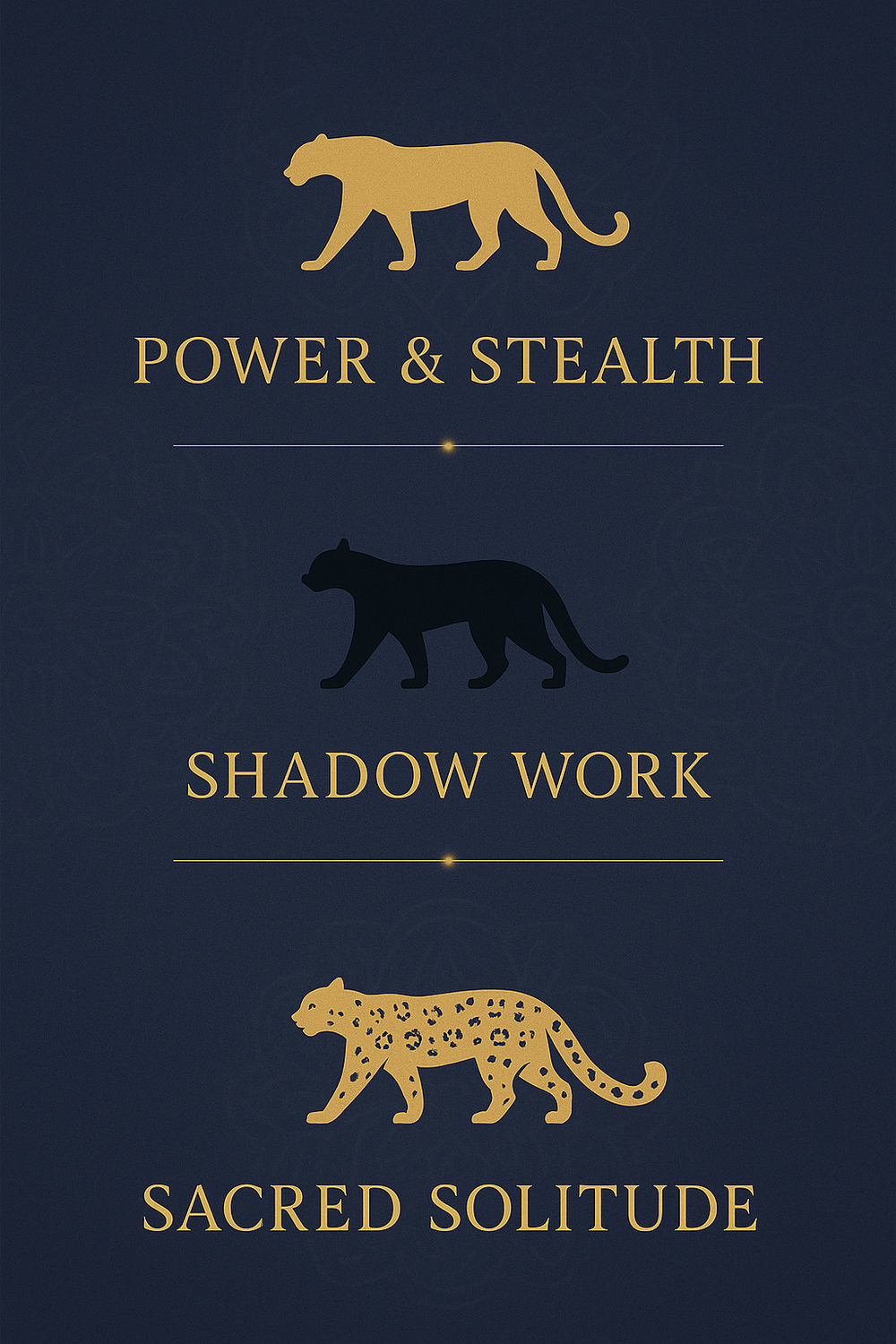 Leopard spirit animal types and their symbolic meanings infographic