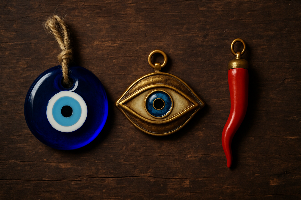 Turkish, Greek, and Italian evil eye amulets