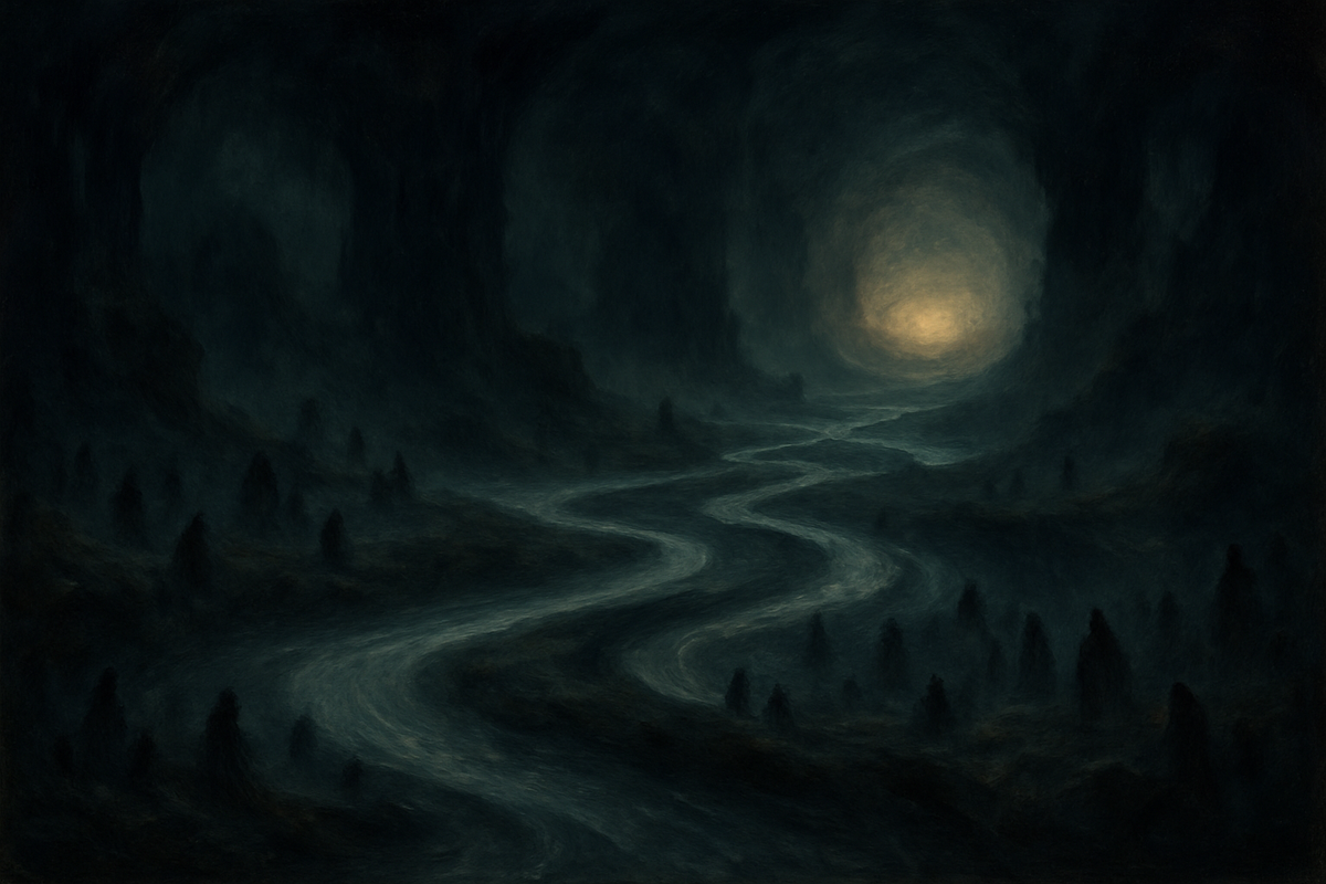 The mythical rivers and landscape of the Greek underworld