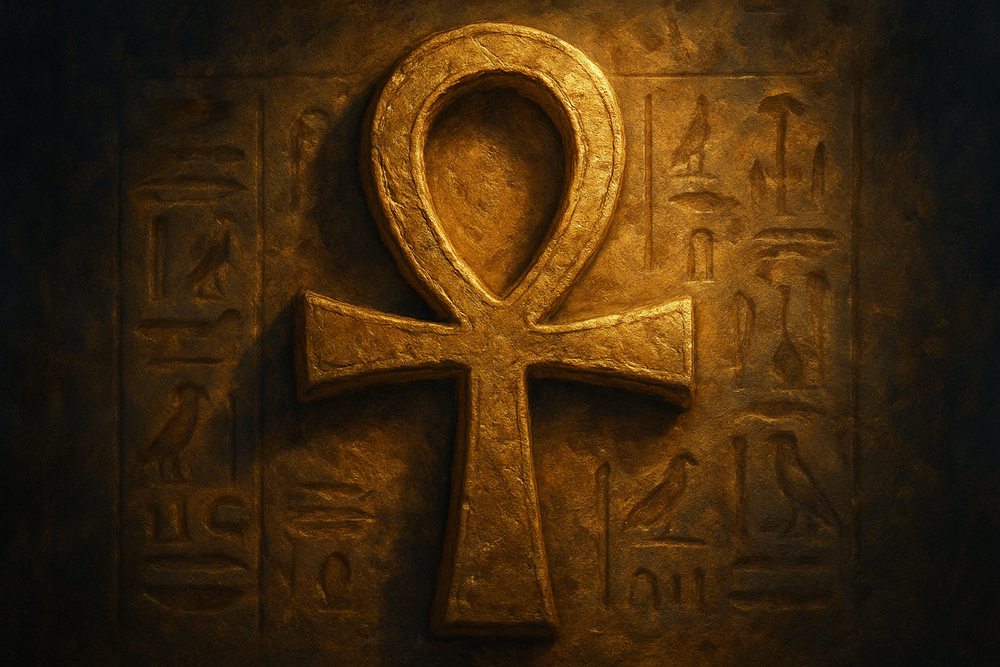 The Ankh symbol representing eternal life in ancient Egypt