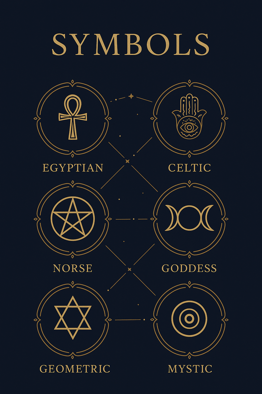 Infographic of six categories of protection symbols
