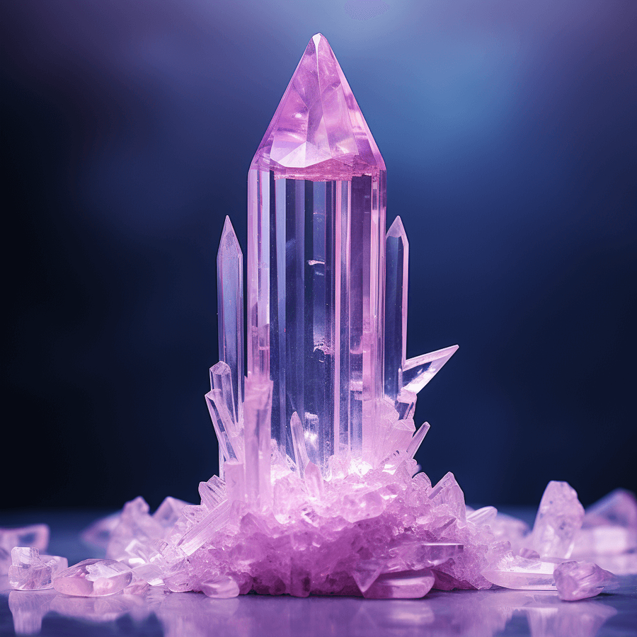 Kunzite being used in spiritual