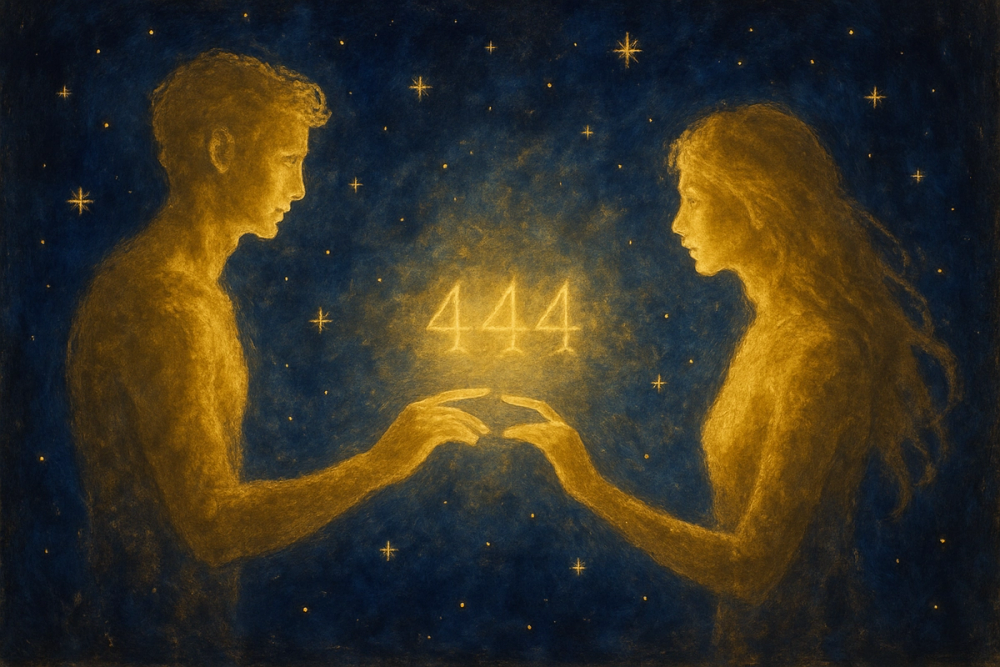 Twin flames connecting through the energy of angel number 444